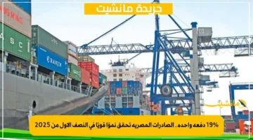 19 دفعة واحدة.. الصادرات المصرية تحقق نموًا قويًا في النصف الأول من 2025 1